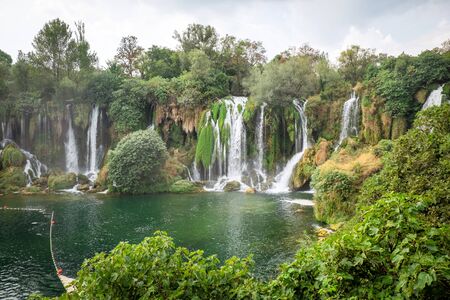 Kravica(Kravice) Waterfall in Bosnia and Herzegovinaの写真素材