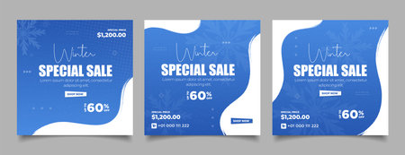 Spring sale social media post template. Vector illustration for website and mobile website banners.のイラスト素材