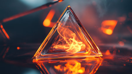 Abstract pyramid fireの素材