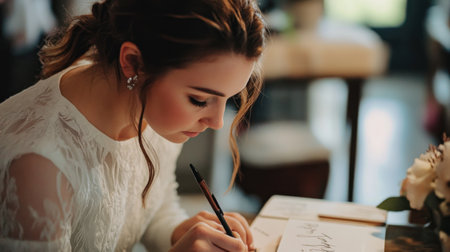 Woman Writingの素材