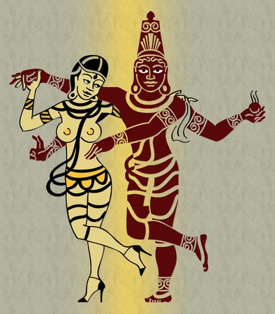 Oriental Couple Dancing