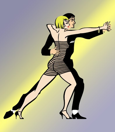 Couple Dancing Tango 2の写真素材