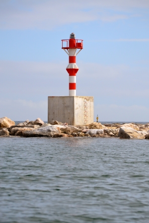 A Marine Navigation Communication Point In The Middle Of The Oceanの写真素材