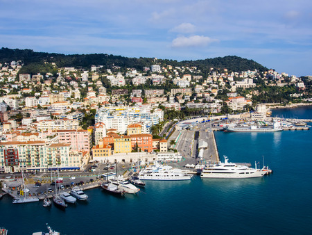 Port of Nice in France, French Revieraの写真素材