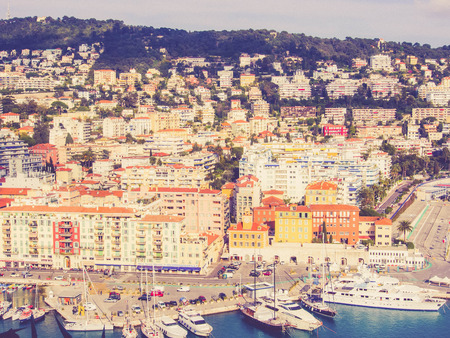 Port of Nice in France, French Revieraの写真素材