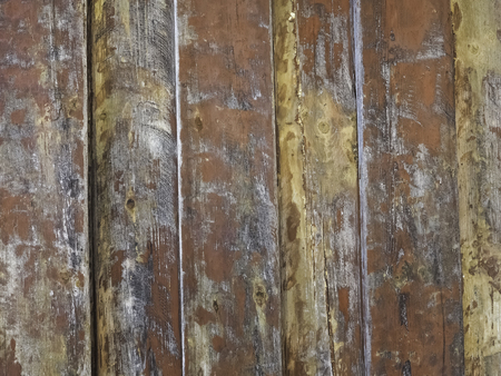 worn out red plank wall