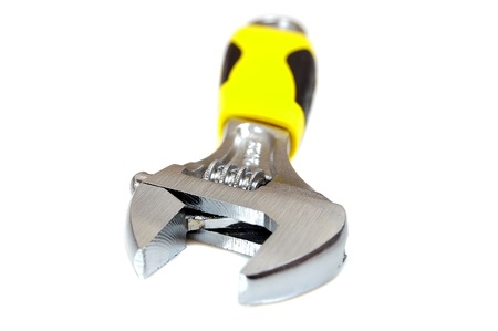 Wrench on a white backgroundの写真素材