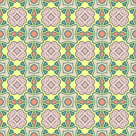 Abstract Vector Seamless Color Pattern for Background. Pattern for your design, invitation card, meditation, astrology, fabric and other wrapped projects is in swatches panel.のイラスト素材