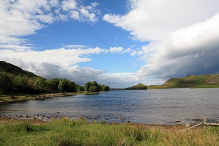 Loch in Scotlandの写真素材
