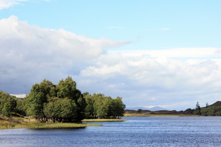 Loch in Scotlandの写真素材