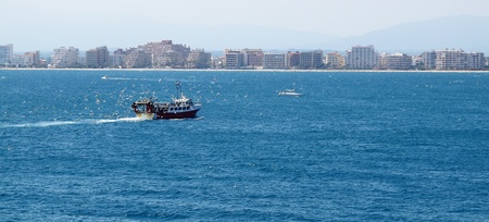 fishing boatの写真素材