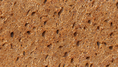 Brown bread texture. Whole grain bread. Background and texture for design.