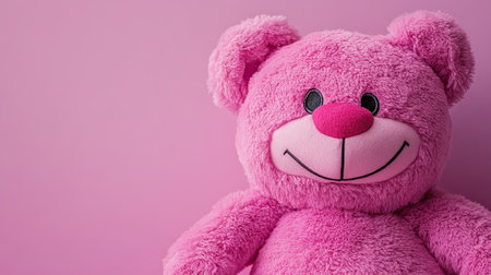 professional photography of a soft plush toy with a cute smile, gentle lighting, lavender background, empty space for text at the top, comforting and friendly mood --chaos 20 --ar 16:9 --v 6.1 Job ID: c0f76b28-8dc9-420b-9811-33acd1f8c20eの素材