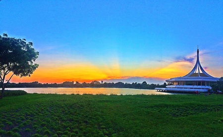 Suanluang RAMA IX the public park is beautiful.の素材