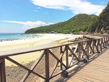 Sea side nature at koh larn thailand.の素材
