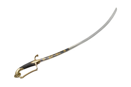 French general sabre from Napoleonic Wars period (the end of 18th and the begging of the 19 century). Could see oriental influence on sabre form (Egypt campaign 1798-1801)の写真素材
