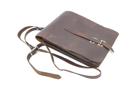 Germany in the WW2. German officer Whermacht map-case Russia campaignの写真素材