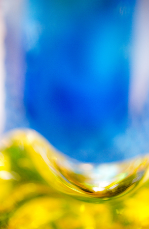 Blue and green abstract glass background.の写真素材