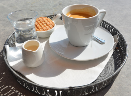 Coffee at a terraceの写真素材