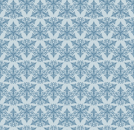 Seamless blue decorative background pattern designのイラスト素材