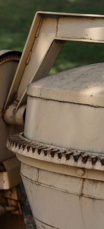 Closeup detail of a mechanical mixerの写真素材