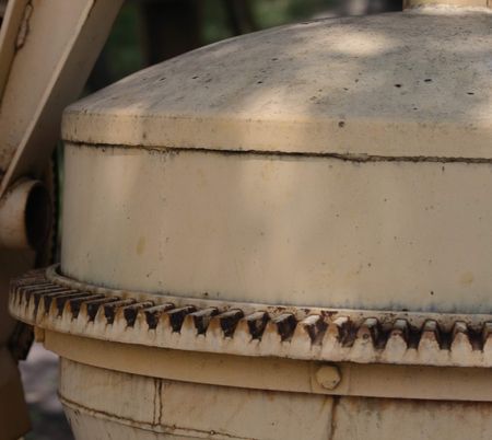 Closeup detail of a mechanical mixer gearの写真素材