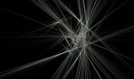 Fractal rendering of a spiky crystal formation