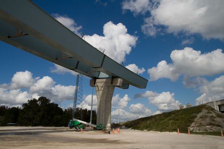 New exit ramp under construction leading to nowhere