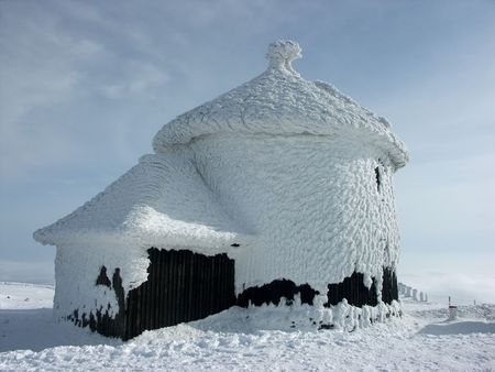 Frozen churchの写真素材