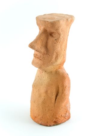 Moai clay model.の写真素材