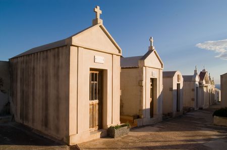 cemetry in Bonifacio, Corsicaの写真素材