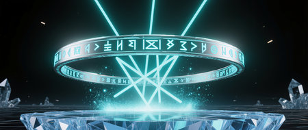 Futuristic 3d rendering background. Futuristic interface with HUD elements. Virtual reality concept.の素材