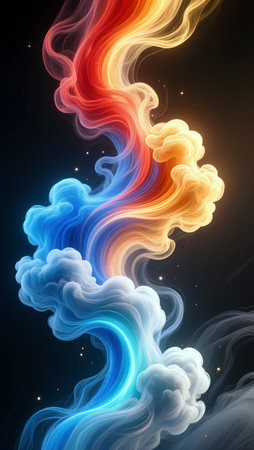 colorful smoke backgroundの素材