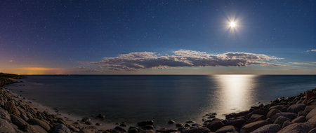 sunset over the seaの素材