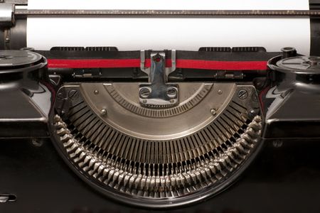 Close up of old typewriter