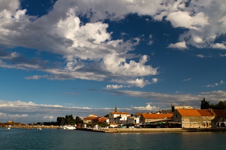 Old small town in Dalmatiaの写真素材
