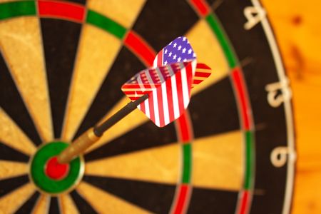 Darts dart close-upの写真素材