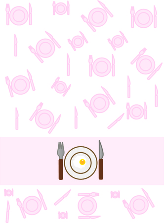 Breakfast menu designのイラスト素材