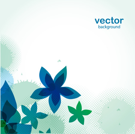 Abstract floral background.のイラスト素材
