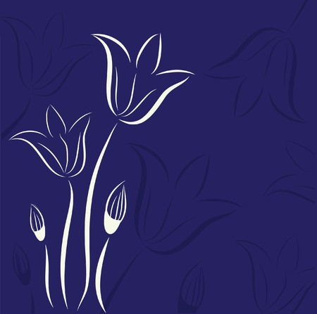 Floral card.   illustration. のイラスト素材