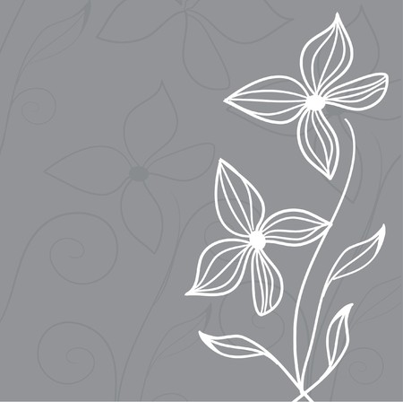 Vintage floral card with place for text.  のイラスト素材