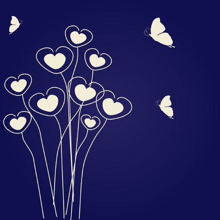 Abstract floral backgroundのイラスト素材