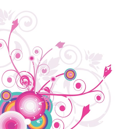 Abstract floral background のイラスト素材