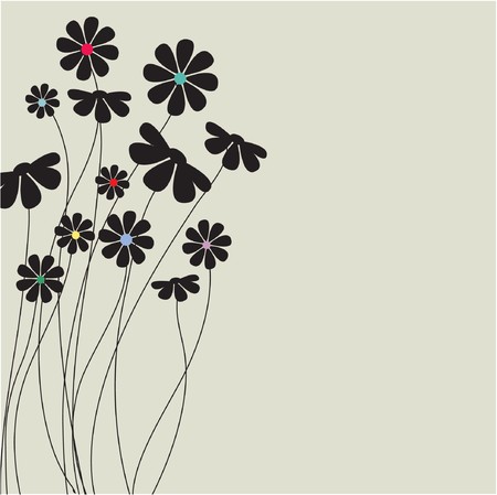 Floral  background のイラスト素材