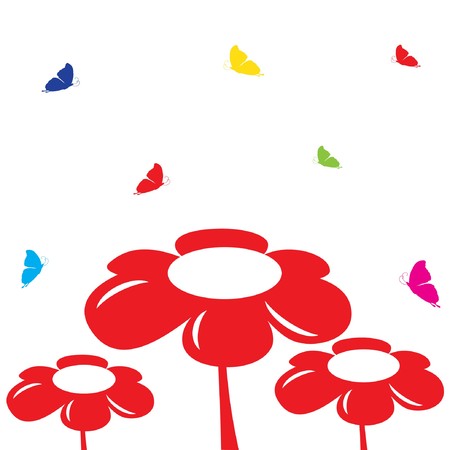Floral cardのイラスト素材