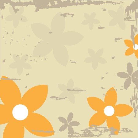 Floral cardのイラスト素材