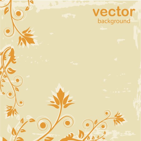 Floral background with abstract flowersのイラスト素材