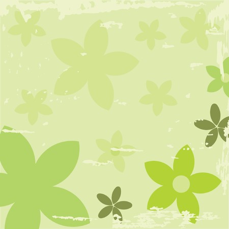 Retro floral backgroundのイラスト素材