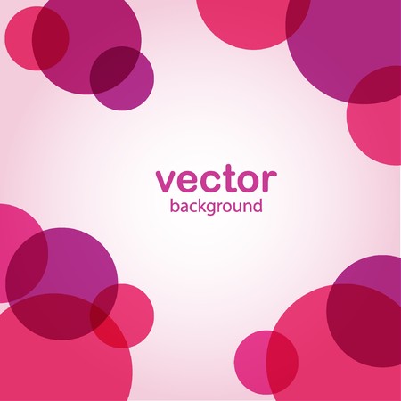 Abstract background with pink circles のイラスト素材