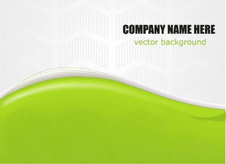 Abstract background with green wave のイラスト素材